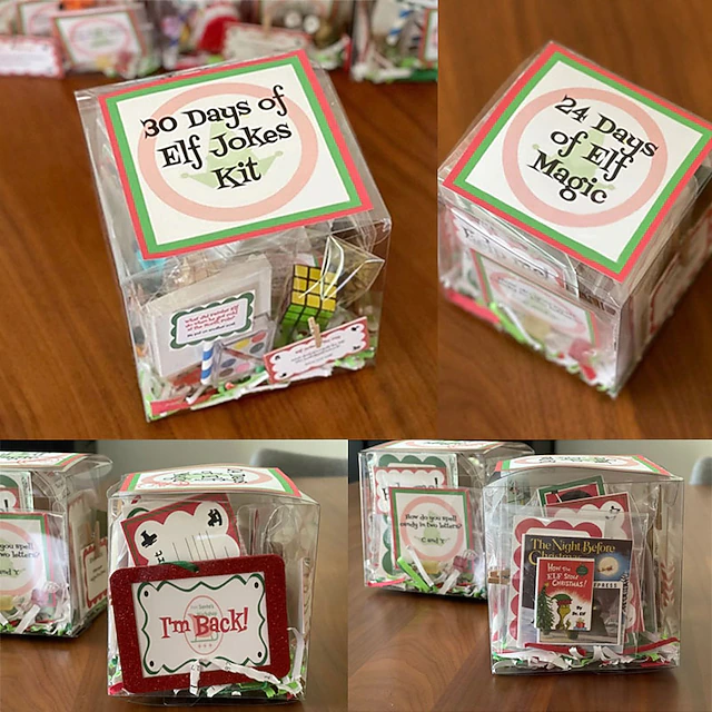 2025 24 Days 30 Days of Christmas Elf Magic Kit - Fun Elf Activities, Props, and Countdown - Perfect Xmas Gift and Party Favor 16