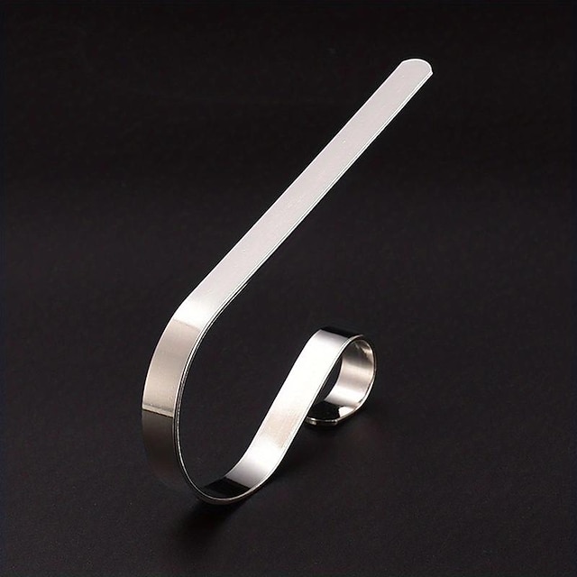  1 stk metall julestrømpeholder kroker peishenger, julestrømpehenger, peisstativhenger, metallhengekrok, julefestpynt rekvisita