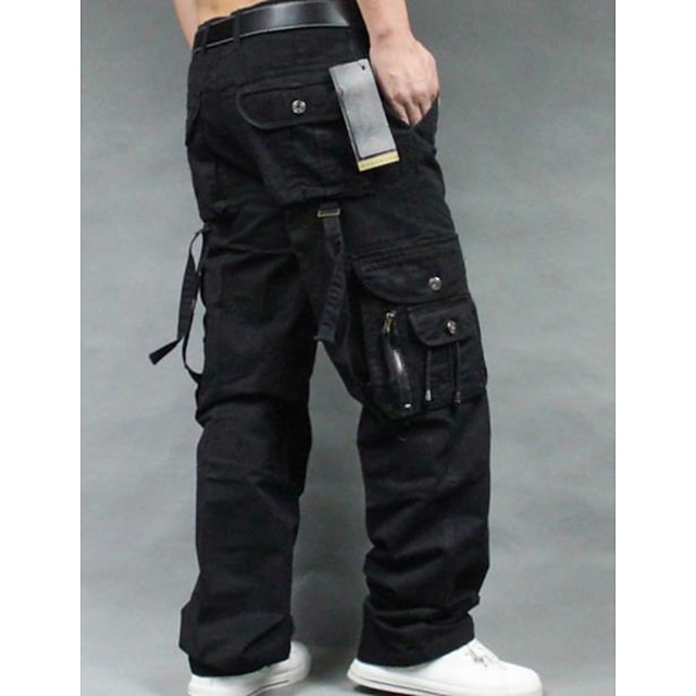 Herren Cargohose Outdoor - Wanderhose Atmungsaktiv Mit Reißverschlusstaschen
