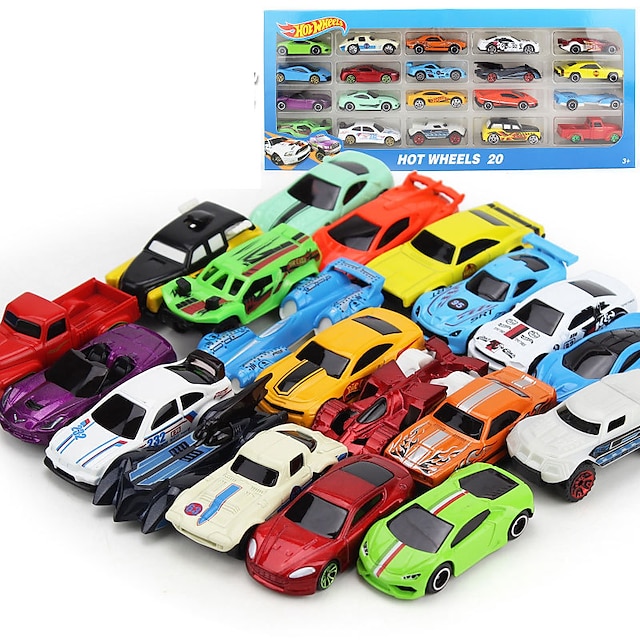  1 mer än 64 glidande små legerade bilmodeller mini rebound simulering blandad sats av leksaksbilar för barn