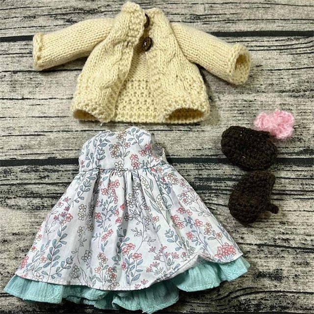  Waldorf-Puppe zum Wechseln von Kleidung, Materialtasche, Persönlichkeitsset, handgefertigte Waldorf-Muppet-Puppe