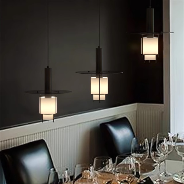  led taklampa guld svart hänglampa enkel kafé restaurang bar pendellampa metallakryl konst droplight ficklampa betong taklampa 110-240v