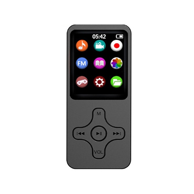  x10 1,8 tommer med Bluetooth 5.0 MP3-spiller full berøringsskjerm 8GB 16GB MP4-spiller musikkspiller med innebygd høyttaler FM-radioopptaker video
