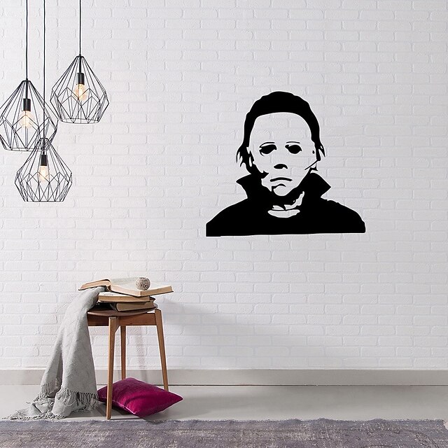 Halloween Wall Stickers Collection Horror Male Ghost Wall Stickers Glass Display Window Living