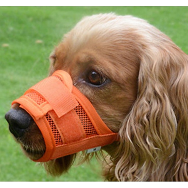  Capa de tecido para boca de cachorro anti-mordida anti alimentação aleatória máscara anti-lamber dispositivo anti-latido e anti-latido capa de boca kirkitti para cães de pequeno e médio porte