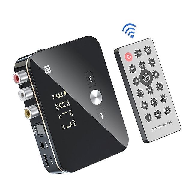  receptor 2in1 bluetooth 5.0 transmițător fm stereo aux jack de 3,5 mm rca apel optic handsfree nfc adaptor audio bluetooth wireless tv