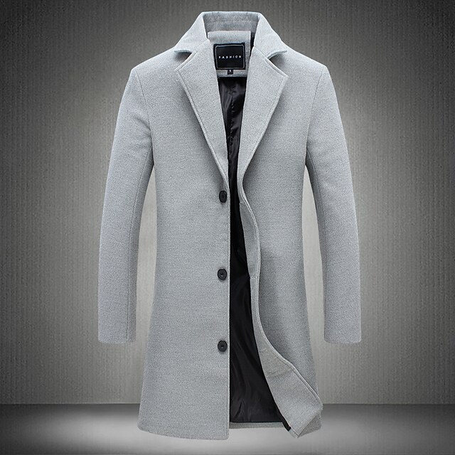 thumbnail image 2 of Army Green Winter Men's Military Wool Long Jackets Warm Outdoor Wear Overcoats 2 of 10