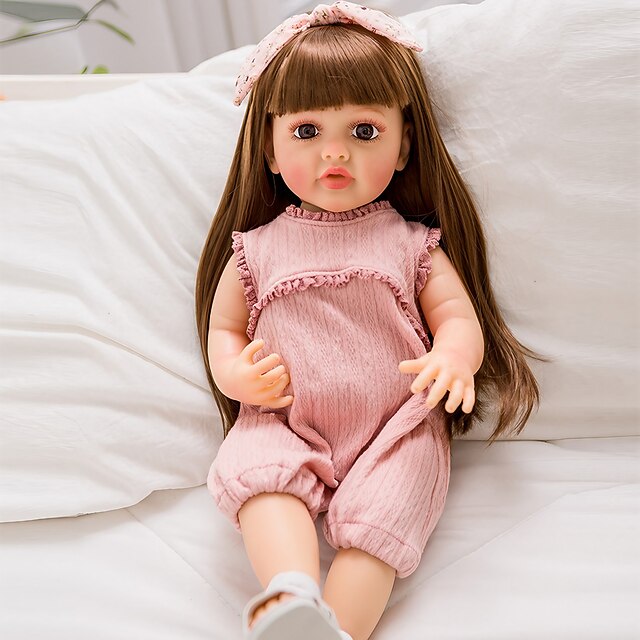 22 inch Doll Baby Girl lifelike Cute Non Toxic Creative Vinyl with