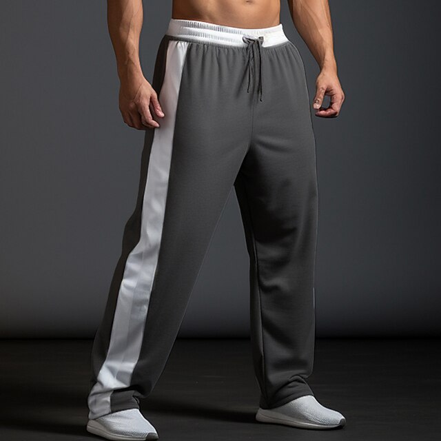 Men's Sweatpants Joggers Wide Leg Sweatpants Trousers Pocket Drawstring