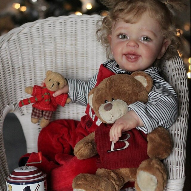 24 inch Doll Reborn Baby Doll lifelike Cute Non Toxic Creative Cloth