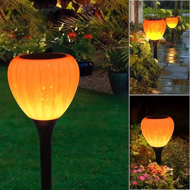  A New Solar Flame Balloon Lamp Courtyard Lawn Garden Wedding Holiday Christmas Decorative Lamp is Bigger and More Beautiful