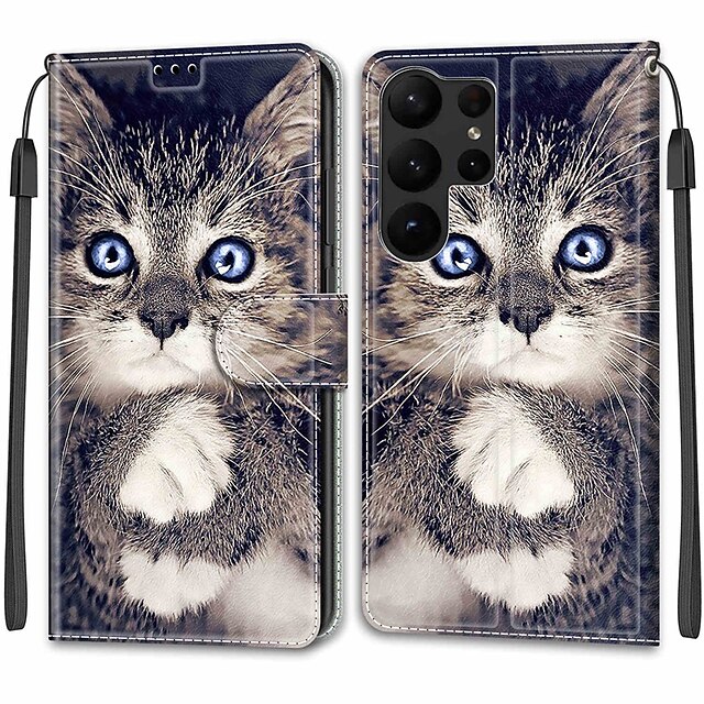  téléphone Coque Pour Samsung Galaxy S25 Ultra S24 S23 S22 S21 S20 Ultra Plus FE A54 A34 A14 A53 A33 A23 A13 Étui Portefeuille avec Support Magnétique Protection complète du corps TPU faux cuir