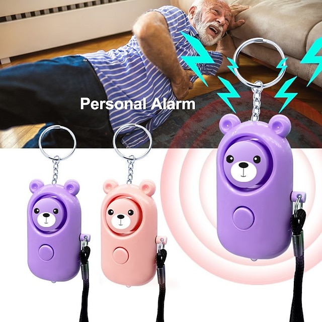  Personal Safety Alarm, 130dB High-frequency Alarm With LED Light For Women Elderly, Suitable For Outdoor Survival And Emergency