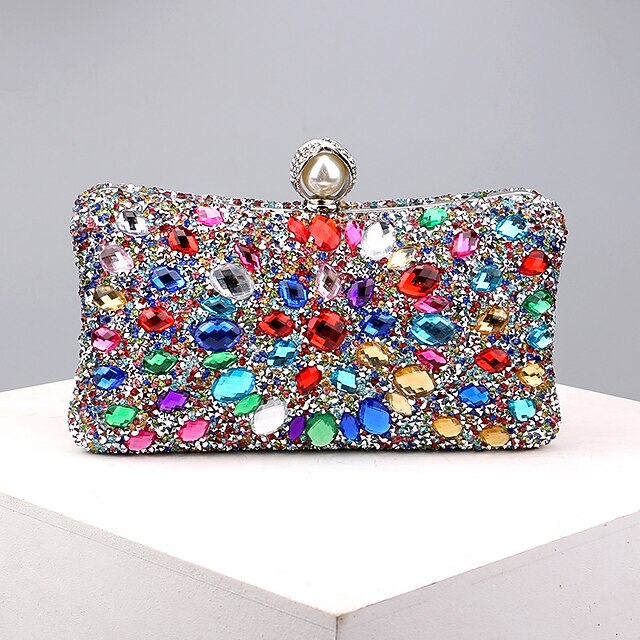  πολυτελής μπλε κρύσταλλο clutch τσάντα – κομψό βραδινό πορτοφόλι με γυναικείο κούμπωμα με πέρλες, τσάντα διακοσμημένη με στρας για γάμους, πάρτι και επίσημες εκδηλώσεις