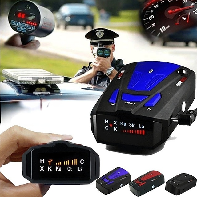  Long Range Detection For Car, Automatic 360 Degree Detect With Voice Prompt, Vehicle Speed Alarm System, City Highway Mode, POP Fast Scan