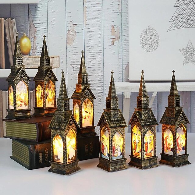 Christmas Decorations, LED Emitting Small Wind Lights, Elderly Night