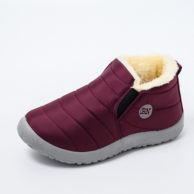 stivaletti invernali impermeabili da uomo e da donna - scarpe slip-on calde foderate in pelliccia per attività all'aperto
