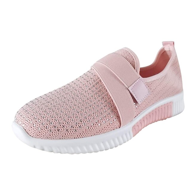 Men's Sneakers Flyknit Shoes White Shoes Running Sporty Athletic Tissage Volant Breathable Lace-up Loafer Black White khaki Summer Spring Fall main image 0