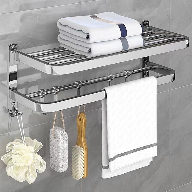  wieszak na ręczniki do toalety, nieperforowany wieszak na ręczniki ze stali nierdzewnej, wieszak na ręczniki, hotelowy wisiorek z osprzętem łazienkowym, wersja 304 gruba