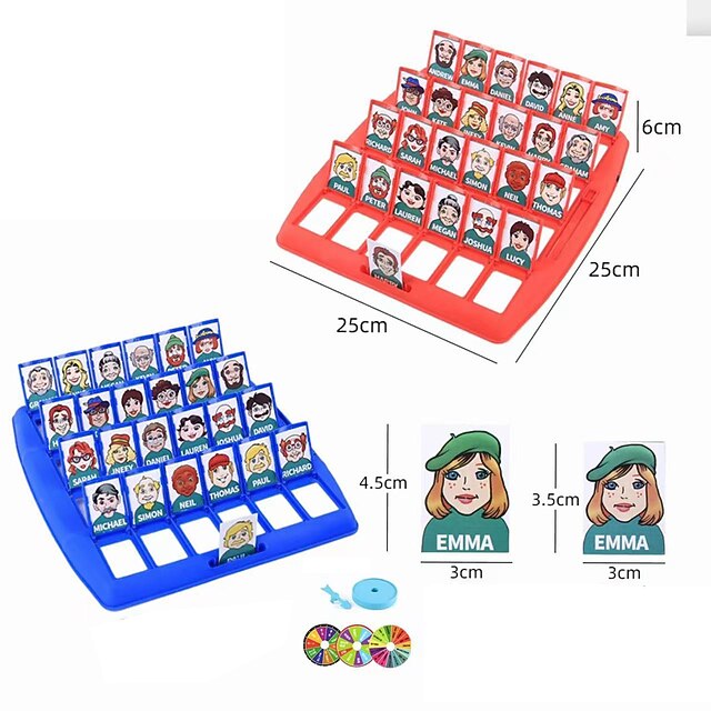  Devinez qui je suis jouets de puzzle de cartes raisonnement logique devinant des jeux de personnages interaction parent-enfant jouets d'échecs et de cartes