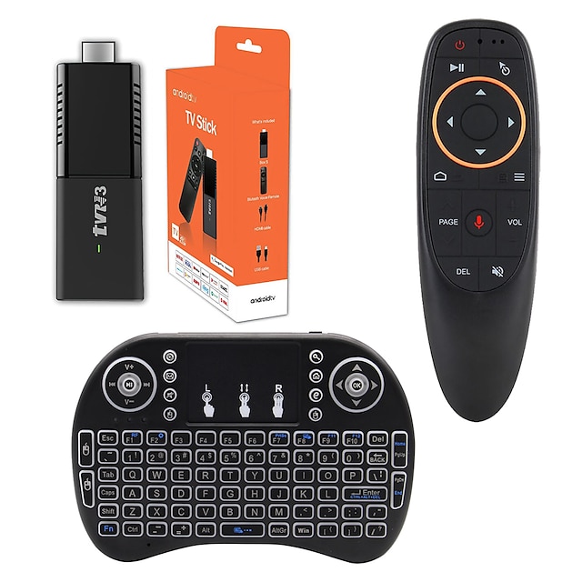  Clé TV intelligente 1080p 4k Android 10 2 Go de RAM 8 Go de ROM WiFi compatible HDMI Écran TV Projecteur Clé TV intelligente
