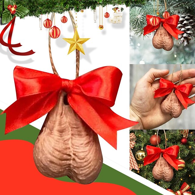  Funny 3D Christmas Tree Pendant Christmas Tree Decor Ballballs Christmas Tree Ornament Ball Ball Decoration Pendant