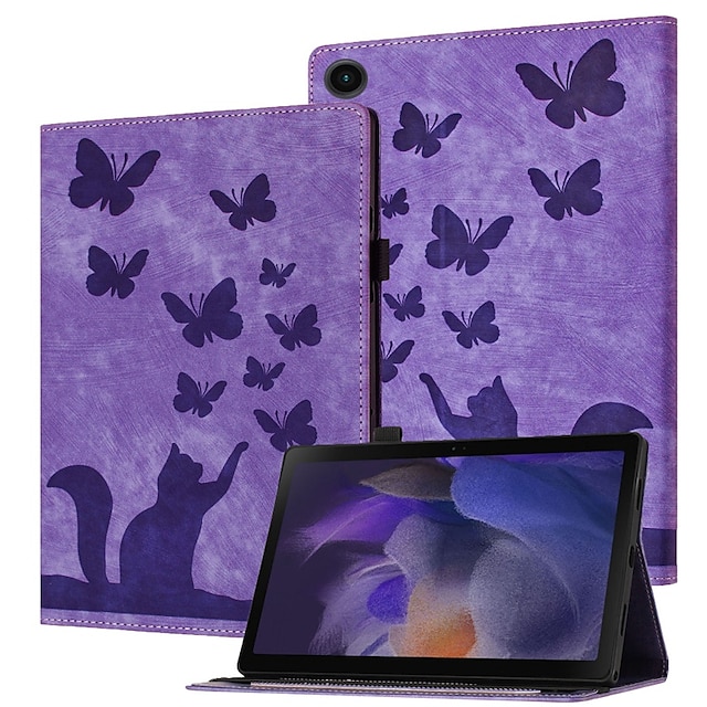  Tabletta tokok Kompatibilitás Samsung Galaxy Tab S9 11 inch S8 S6 Lite A8 A7 Lite Állvánnyal Flip Kártyatartó Pillangó TPU PU bőr