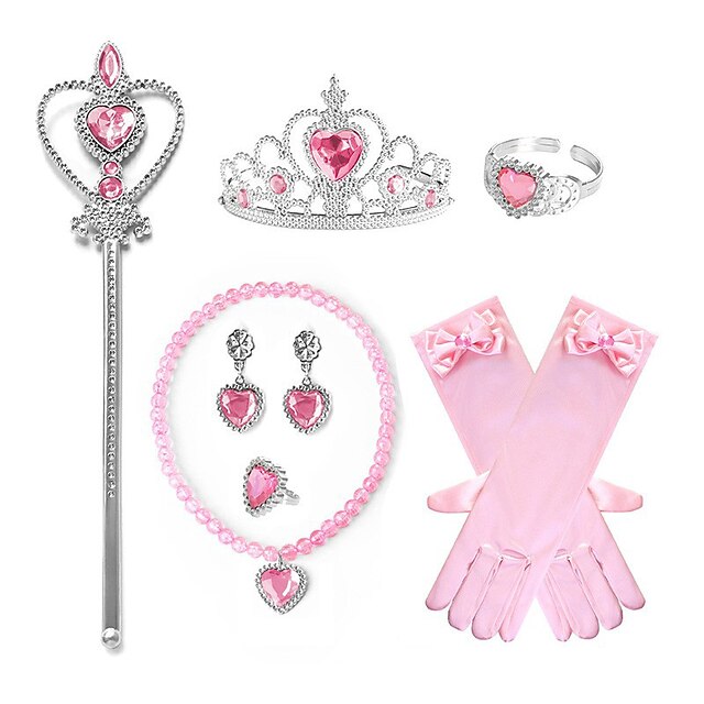  Princess Princess Peach Gloves Crown Ears More Accessories Kid's Girls' Cosplay Costume Performance Party Halloween Halloween Carnival Children's Day Easy Halloween Costumes
