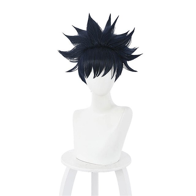  jujutsu kaisen megumi fushiguro tmavě modré cosplay party paruky