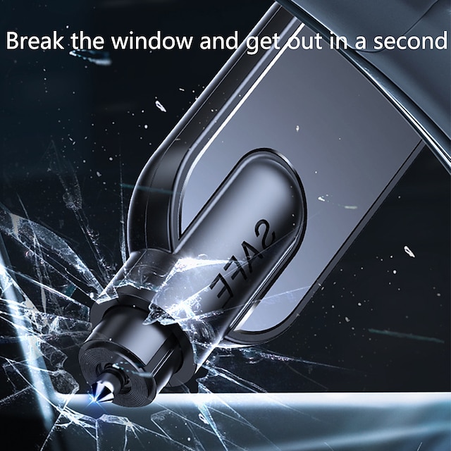  Starfire מכונית בטיחות פטיש חירום שובר זכוכית חלון כלי מילוט חגורת בטיחות חותך קפיץ סוג פטיש בריחה מפסק חלון
