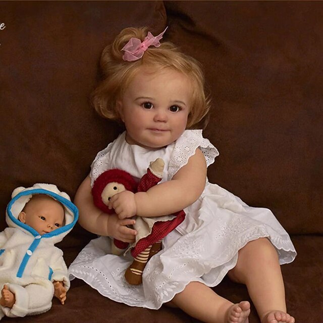 24 inch Doll Reborn Baby Doll lifelike Cute Non Toxic Creative Cloth