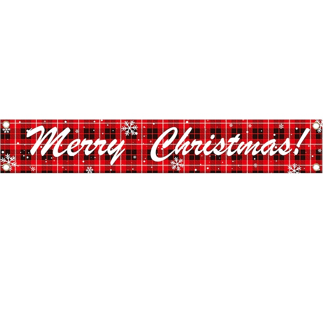  Large Merry Christmas Banner Xmas Decoration Snowman Christmas Tree Hanging Huge Sign Holiday Party Supplies Home Decor For Outdoor, Indoor, Yard, Garden, Porch, Lawn