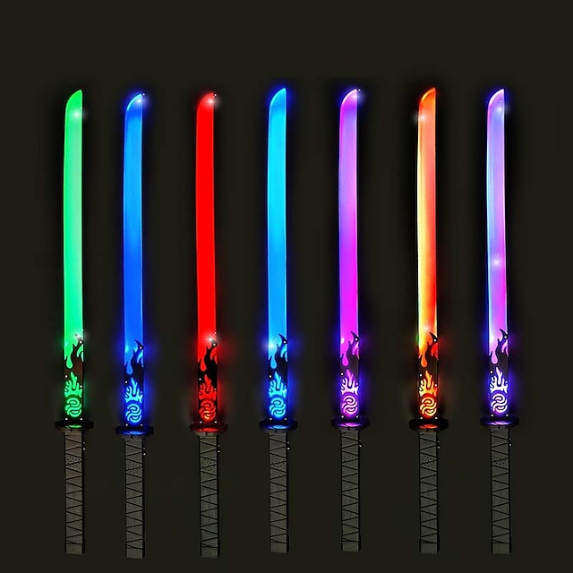 82.5cm Long Samurai Shining Flash Stick Colorful Flash Combat Sound 