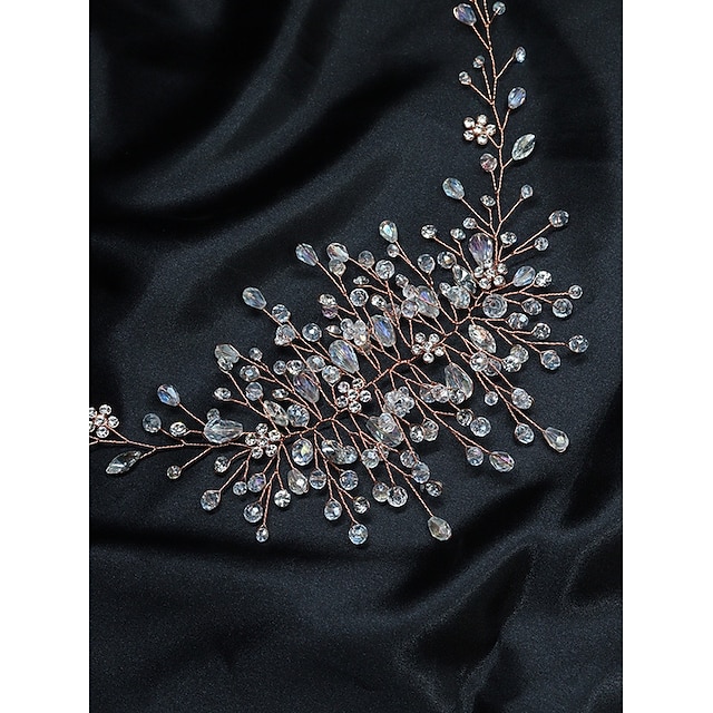 Orange Crystal Crossover Headpiece