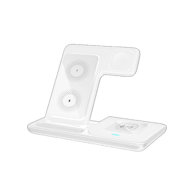  حامل شاحن لاسلكي 15 وات لهاتف iPhone 14 13 12 11 Apple Watch Airpods Pro iwatch 8 7 3 في 1 قاعدة شحن سريعة قابلة للطي