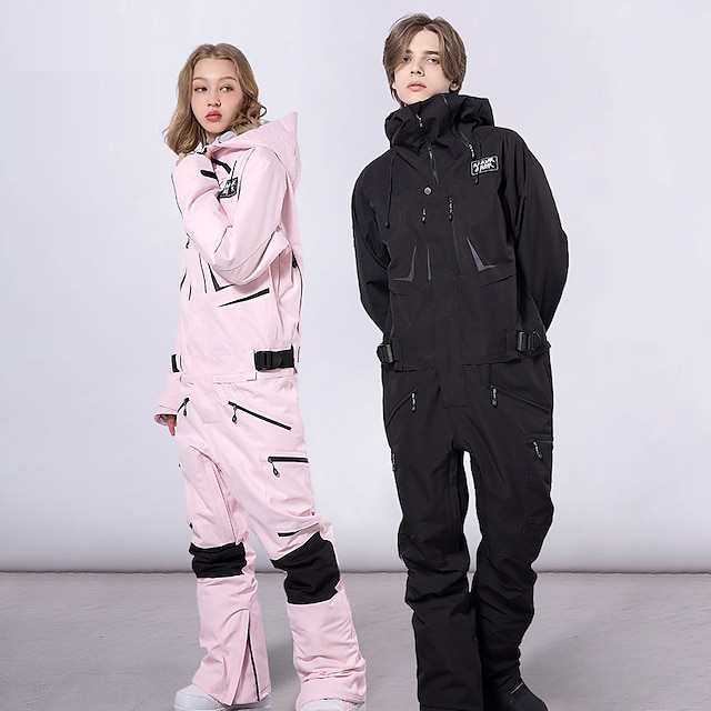  Ανδρικά Γυναικεία Στολή για σκι Snowsuit Εξωτερική Χειμώνας Διατηρείτε Ζεστό Αντανακλαστικό Αδιάβροχη Αντιανεμικό Κοστούμι χιονιού Ρούχα σύνολα για Σκι Σνόουμπορτινγκ Χειμερινά Αθήματα