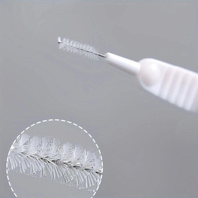 10pcs Set Bathroom Micro Nylon Brush Shower Head Anti Clogging Cleaning  Brush Mobile Phone Hole Pore Washing Tools, Buy More, Save More