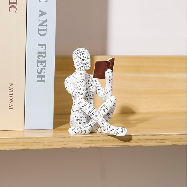 Woman Reading Paper Statuette Pulp Molding Statuette Innovative Reading