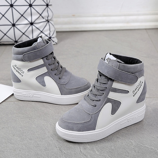 Women's Sneakers Boots Height Increasing Shoes Platform Sneakers ...