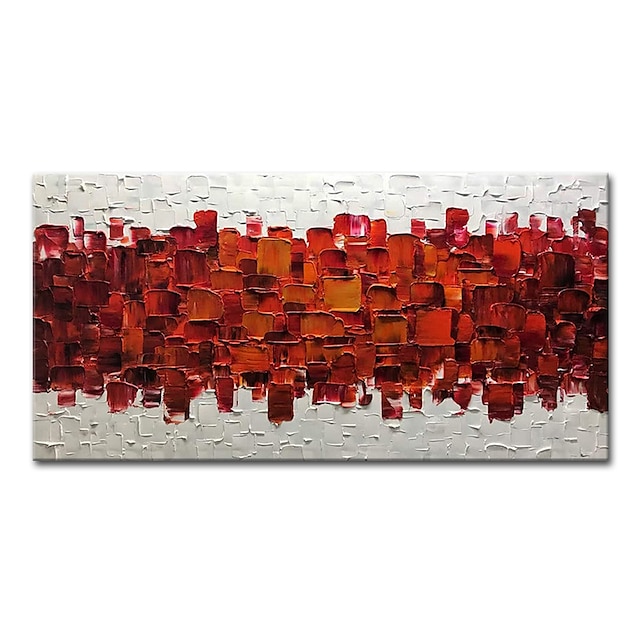  Mintura 手作り厚い質感の油絵キャンバス壁アート装飾現代抽象画像家の装飾用ロールフレームレス未伸張絵画