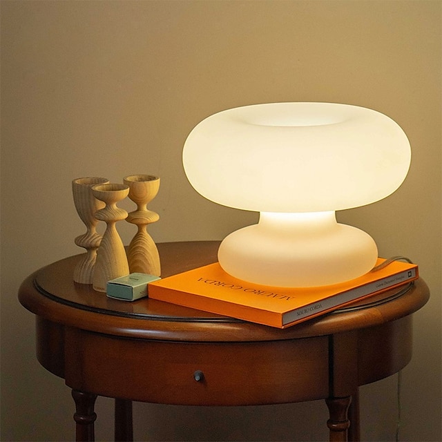  kreativt design donut atmosfære lampe plug-in kontrol brug bordlampe moderne natlampe til sengen soveværelset eller varm dekoration