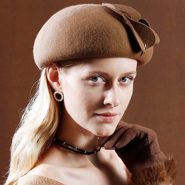 Hats 100 Wool Beret Hat Fedora Hat Wedding Casual Elegant Wedding With