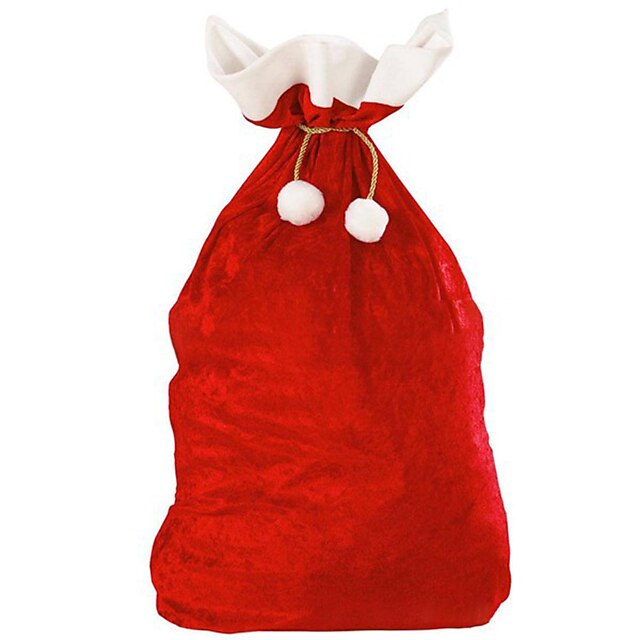Santa Sack Christmas Gift Bag 27.5*19.5 Inch Large Canvas Christmas Santa Claus Bag for Xmas Party Supplies Favors4