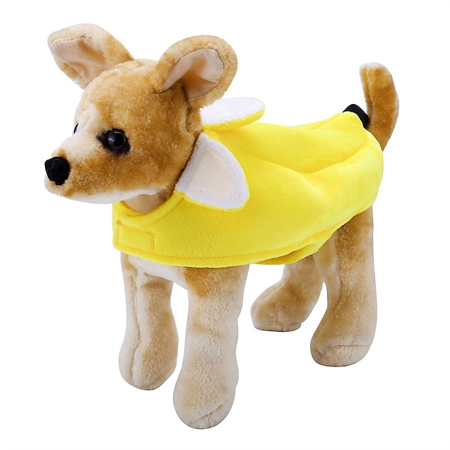  Dog Cat Banana Pet Costumes Halloween Pet Puppy Cosplay Dress Hoodie Funny Clothes(S)