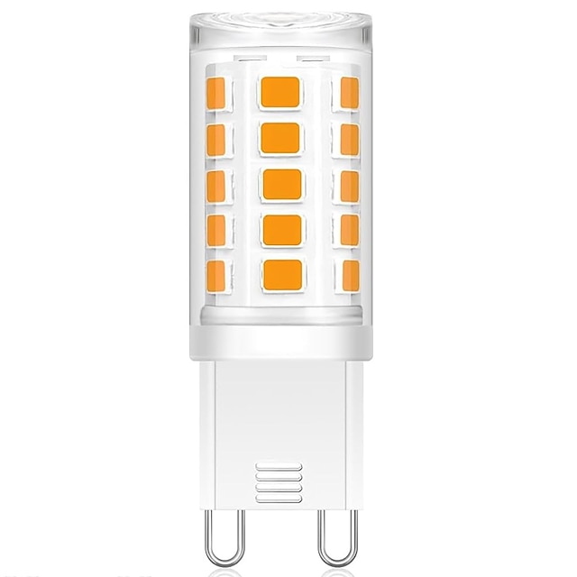  Bombilla LED G9 de 3 W equivalente a una bombilla halógena de 30 W, 320 lúmenes, sin parpadeo, no regulable, bombilla pequeña G9 de ahorro de energía