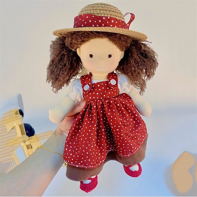  Вальдорфская кукла ручной работы из чистого хлопка, кукла для переодевания, мягкая и милая плюшевая кукла, женские и детские игрушки