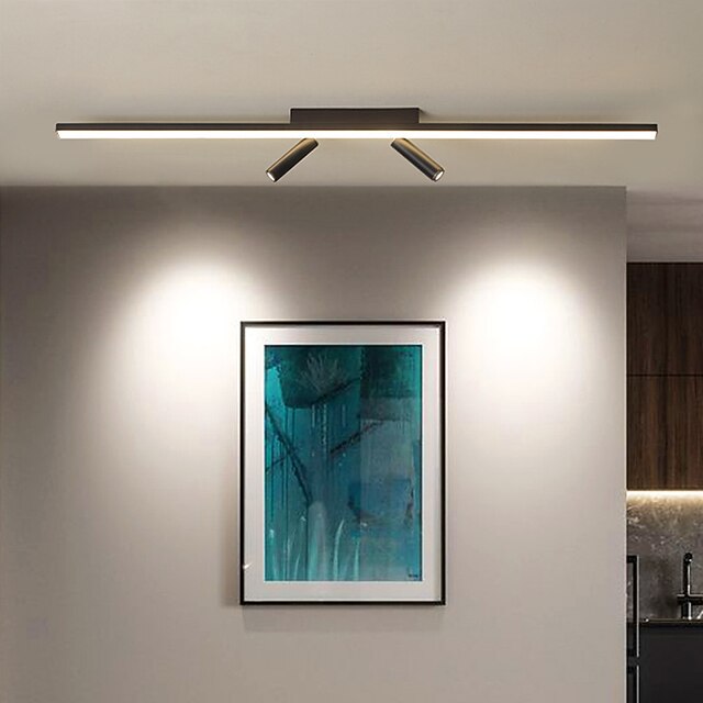 Ceiling Light with Rotating Spotlight Modern Minimalist Silicone