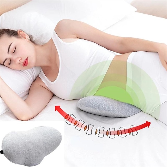  aliviar el dolor lumbar & ¡Disfruta de un sueño confortable con esta almohada viscoelástica multiusos!