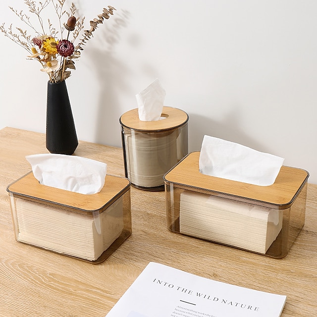  Простая креативная коробка для салфеток в скандинавском стиле, бытовая коробка для салфеток для гостиной, прозрачная коробка для хранения хлопчатобумажных салфеток для ресторана