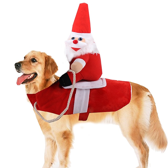  Cachorros Gatos Fantasia de Natal Roupa de Natal Moda Estilo bonito Inverno Macio Lavável Confortável Natal Ao ar livre Casual / Diário Festival Husky Labrador Malamute do Alasca Golden Retriever
